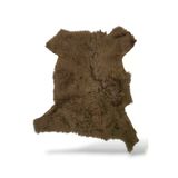 Ottoman Pouffe Hakiki Gerçek Deri Koyun Postu
