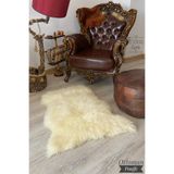 Ottoman Pouffe Hakiki Gerçek Deri Uzun Tüylü Yumuşacık Toskana Seccade Koyun Postu Büyük Boy Posteki