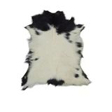 Ottoman Pouffe Hakiki Oğlak Derisi Gerçek Deri Post 55X64cm, Posteki Dana Inek Koyun