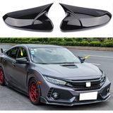 Ottoman Yarasa Ayna Kapağı Honda Civic FC5 2016 Sonrası Parlak Siyah Modern Tasarım