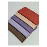 OttomanSilk Tesettür Hijab 5'li Flamlı Pamuklu Yazma Eşarp 100x100cm Sarı diaorasacarfsflamlıesarp