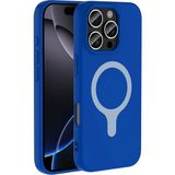 Ottonova iPhone 16 Pro Kılıf M-Safe Şarj Özellikli Zore Aris Silikon Kapak - Saks Mavi