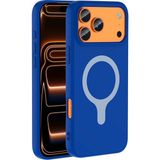 Ottonova iPhone 17 Pro Kılıf M-Safe Şarj Özellikli Zore Aris Silikon Kapak - Saks Mavi