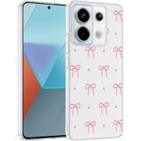 Ottonova Xiaomi Redmi Note 13 Pro 5g Kılıf Çiçek ve Fiyonk Desenli Kamera Yükseltili Nova Premium