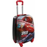Ottonya Cars Speed Central Çekçekli Valiz Kırmızı Çocuk Valizi- Siyah 2,4 Kg Kapasiteli FRX.005
