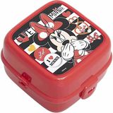 Ottonya Minnie Iconic Forever Beslenme Kabı Pratik Bölmeli Tasarım 41418 13x9x13 cm Kırmızı