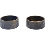 Ottowall Beton Saksı Desenli Aranjman 7,5*16,5 cm - Mavi