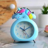 Ötünç Unicorn Işıklı Alarmlı Masa Saati Çift Çanlı Akar Saniyeli Dekoratif Çalar Saat