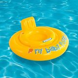 Oturaklı Bebek Simidi - Şişme Bebek Simidi - Yastıklı Simit - Oturaklı Şişme Bebek Botu - Oturaklı Şişme Bebek Simidi 70 Cm. - Renkli - Sarı - 70 cm
