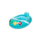 Oturaklı Bebek Yüzme Simidi Tutma Saplı Bebek Deniz Havuz Simidi Bebek Oturaklı Simit - Ahşap - 0 - 1 Yaş