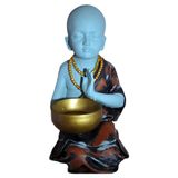 OTURAN BUDDHA BUDA, 34 cm, El Boyaması Biblo, Dekoratif El Sanatları, ev & ofis & bahçe dekorasyonu