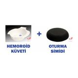Oturma Hemoroid Minderi Simidi + Hemoroit Basur Küveti Banyosu cok-renkli