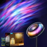 Oturma Odası İçin Işıklı Zemin Ayakkabısı, Rgbıc Ripple Projector, Kat Yatakhanesi, Smartthings, Alexa Ve Madde İle Uyumlu, Led Modern Köşe Zemin Işık, Sıcak Cool White Standing Lamp