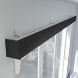 Oturma Odası ve Yatak Odası için 3'ü 1 Arada Metal Perde Rayları Seti: Karartma Dekoratif Panel, Duvara/Tavana Monte, Zarif Pencere Dekorasyon Çözümü, m
