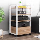 Oturma Odası ve Yatak Odası için Modern Çok Katmanlı Multimedya Dolabı, Stereo İçerik Depolama ve Pikap Standı, Eğlence Mobilyaları