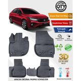 Oty Honda City 2021+ 3D Havuzlu Paspas - Siyah