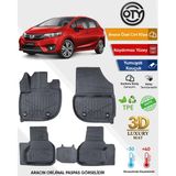 Oty Honda Jazz 2020+ 3D Havuzlu Paspas - Siyah