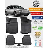 Oty Volkswagen Golf 4 1997+2005 3D Havuzlu Paspas - Siyah