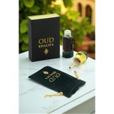 Oud Khalifa 6 ml – Saf Ud Kokusu, Metal Kapaklı Cam Çubuk Tıpalı, Kadife Kese ve Özel Kutulu