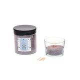 Oud Vanilya Kokulu Gri Yaratıcı İnci Tozu Mum (30 adet fitil ile birlikte)-250 gr
