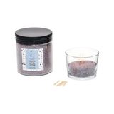 Oud Vanilya Kokulu Yaratıcı Inci Tozu Mum (30 Adet Fitil ile BIRLIKTE)-250 gr - standart