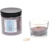 Oud Vanilya Kokulu Yaratıcı İnci Tozu Mum (30 adet fitil ile birlikte)-250 gr