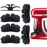 Oudizz Ev Aletleri için Kordon Düzenleyici 6 Adet Mutfak Aletleri için Kordon Sarmalayıcıları Küçük Ev Aletleri için Süper Yapışkan Yapışkanlı Stand Mikser, Blender, Kahve Makinesi, Düdüklü Tencere