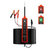 OUFKAR Aşırı Yük Koruması ve Bileşen Etkinleştirme ile Güç Devresi Probu Test Cihazı, Polarite Sürekliliği Tanımlayan Kısa Devre Test Cihazı 6-24V, LED Test Işığı ile, Zil Uyarısı, 13FT Uzun Uzatma Kablosu