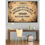 Ouija Cadı Tahtası İllüstrasyonu Dekoratif Kanvas - Mdf Ahşap Tablo