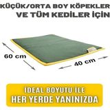 Oumo 4 Mevsim Kedi Köpek Minderi 60×40 Yıkanabilir Pet Yatağı Kedi Köpek Serinletici Minder 60×40 | 4 Mevsim Yatak, Soğutucu Jel, Isı Yalıtımı, Kaymaz Pet Mat