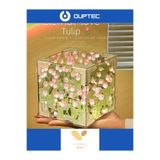 Ouptec Sonsuz Lale Gece Lambası aynalı üç boyutlu küçük Küre SEVGİLİYE HEDİYE SEVGİLİLER GÜNÜ PEMBE