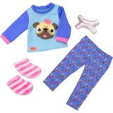 Our Generation Bulldog Pijama 46 cm Oyuncak Bebek Kıyafet Seti - Standart