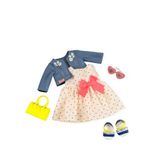 Our Generation Deluxe Heart Print Dress Oyuncak Bebek Kıyafeti