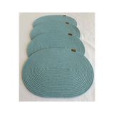 oushak Jüt Amerikan Servis Sofra Altlığı, Masa Dekoru Supla Oval Mint 30x40 4lü MİNT-30 x 40