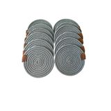 oushak Jüt Bardak Kupa Altlığı Mint 13cm 12li -