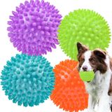 Ousiya 11,5 cm Köpek Topları Gıcırtılı Köpek Oyuncakları Orta Büyük Köpek Oyuncakları Agresif Çiğneme Oyuncakları için Dikenli Top Büyük Açık Hava Çiğneme Köpekleri Oyuncakları