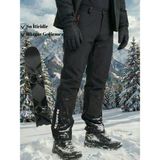 Outdo Erkek Kışlık Içi Polarlı Softshell Pantolon Siyah Su İtici Rüzgar Geçirmez 2XL