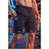 OUTDO Erkek Koşu Şortu Taytlı Hızlı Kuruyan Micropoly Fitness Antrenman Halı Saha Outdoor Spor Şortu