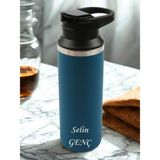 Outdoor 304 Çelik Termos , 500 ml Kişiye Özel Isimli - Turkuaz