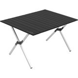Outdoor Alüminyum Katlanabilir Kamp ve Piknik Masası, 47X59.7X82.5 Cm, Taşıma Çantalı (Siyah) - Çok Renkli