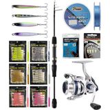 Outdoor Arrow Worm Lrf Seti Okuma LRF-TELE-706UL 212CM 1-8 gr Lrf Kamışı&okuma ARIA-1000A 1bb Olta Makinesi - Standart - Çok Renkli