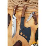 Outdoor Balta Kamp Piknik Çakısı Bıçağı Ceviz Ağaç Ahşap Sap Kılıflı ( Outlzv-52)