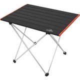 Outdoor Katlanabilir Alüminyum Kamp ve Piknik Masası, 56X41X45 Cm, 1370 Gr, 18 kg Taşıma Kapasitesi, Omuz Askılı Çanta ile (Siyah-Kırmızı) - Ahşap - 318-Kahve