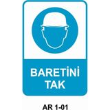 Outdoor One Baretini Tak Iş Güvenliği Uyarı Levhası 1 Adet Pvc 21 x 29CM