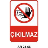 Outdoor One Çıkılmaz Kadın Figürlü Iş Güvenliği Uyarı Levhası 1 Adet Pvc 21 x 29CM
