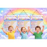 Outdoor One Kişiye Özel Montessori Görev ve Başarı Panosu - Yaz-Sil Hediyeli (30X40 Cm) Kalem + STICKER03