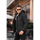 Outdoor Su,soğuk,rüzgar Geçirmez Içi Kürklü Elyaf Dolgulu Softshell Erkek Dağcı,kampcı,kayakcı Montu Siyah