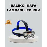 Outdoor ve Gece Balıkçılığı Için LED Kafa Lambası – USB Şarjlı, 60° Ayarlanabilir Far - Altın
