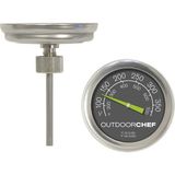 Outdoorchef 400 °c' Kadar Mangal Termometresi, Klasik Kapak Termometresi, Ekstra Büyük Kadranlı