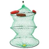 Outdoorun Katlanabilir Canlı Balık Sepeti – Şamandıralı Balık Saklama Filesi 40X60 cm (Livar) - 40X60cm - Yeşil